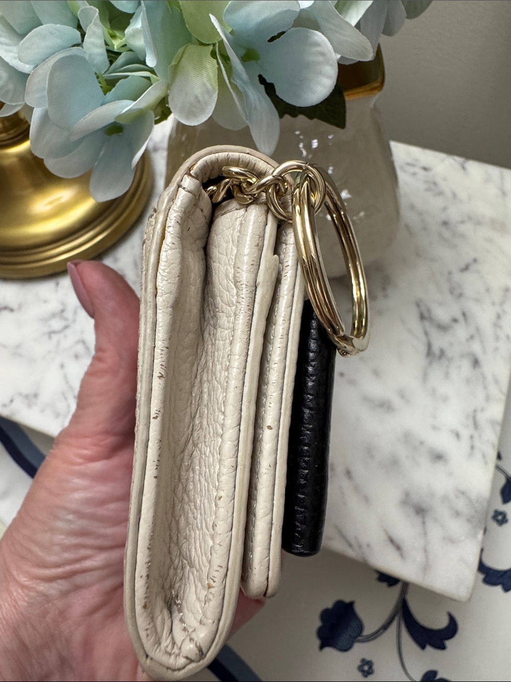 kate spade Cream and Black Leather Bow Wallet - Picture 5 of 11
